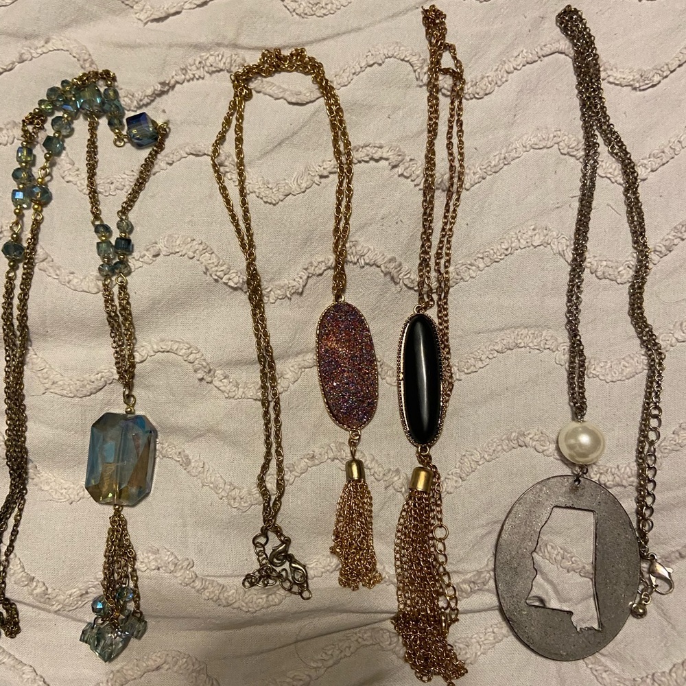 Long necklaces set of 4